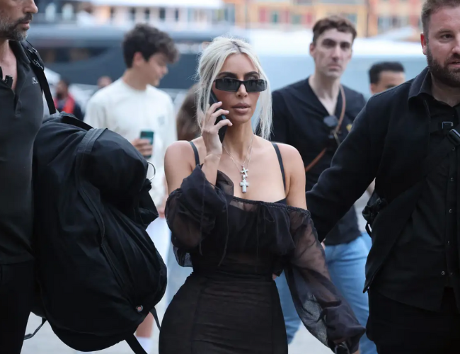 Kim Kardashian is seen on May 21, 2022 in Portofino, Italy. NINO/GC Images