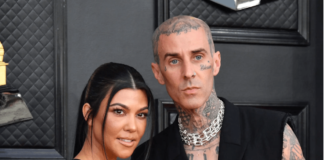 Kourtney Kardashian and Travis Barker. ANGELA WEISS/AFP via Getty Images