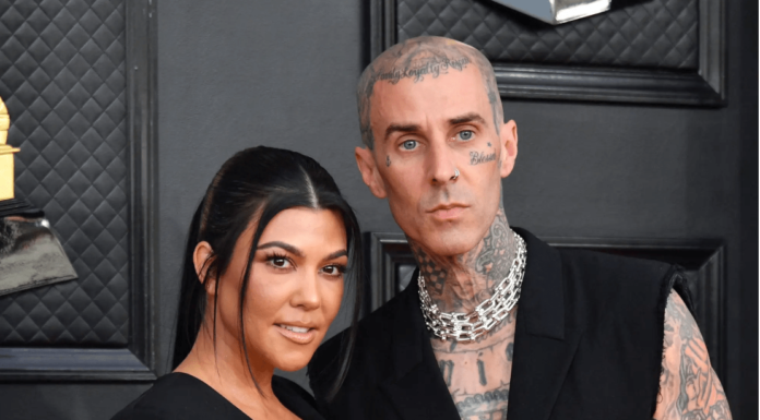 Kourtney Kardashian and Travis Barker. ANGELA WEISS/AFP via Getty Images